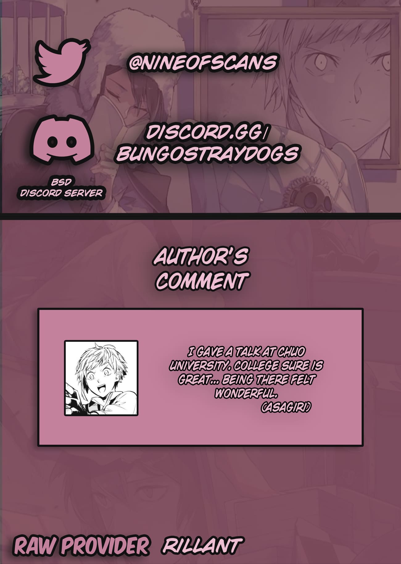 Bungou Stray Dogs, Chapter 120.5 image 01